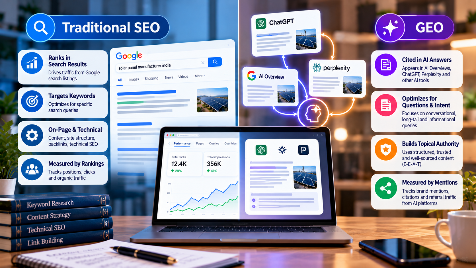 GEO vs Traditional SEO | HirePro