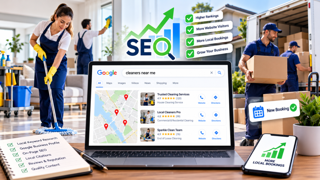 SEO for Cleaning & Removalist Businesses | HirePro Digital Marketers